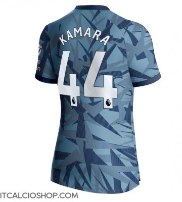 Aston Villa Boubacar Kamara #44 Terza Maglia Femmina 2023-24 Manica Corta